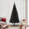 vidaXL Kerstboom met 300 LED met standaard Zwart 210 cm PVC