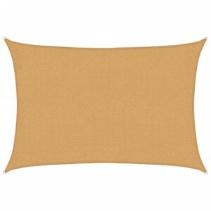vidaXL Zonnezeil 160 g/m&sup2; rechthoekig 2x2,5 m HDPE zandkleurig