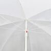 vidaXL Tuinbed met parasol poly rattan zwart