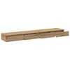 vidaXL Bedlades Artisan Eiken 200 x 36,5 x 16,5 cm Bewerkt hout