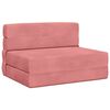 vidaXL Vouwbare Bankbed Roze 70 x 72 x 60 cm Stof