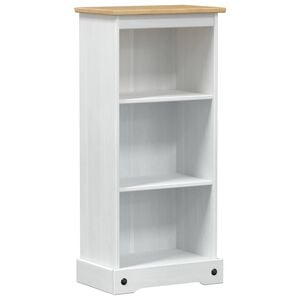 vidaXL Boekenkast 46 x 29 x 100 cm Massief grenenhout Wit