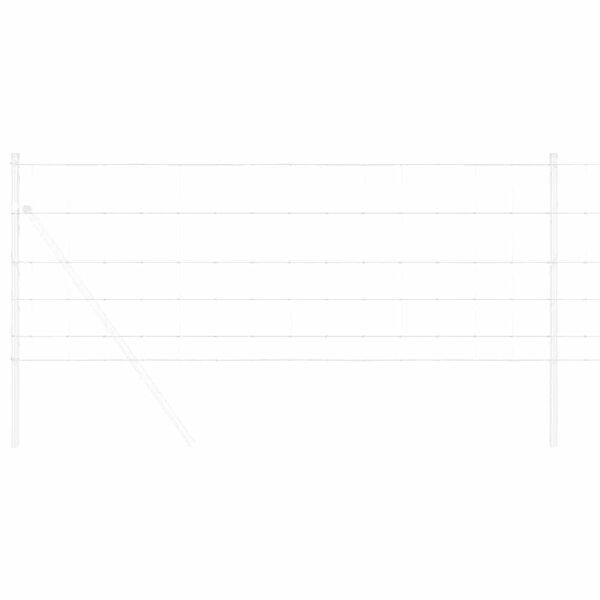 vidaXL Weidehekwerk Zilver 100 x 0,8 m Gegalvaniseerd staal