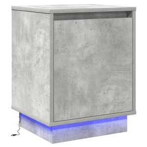vidaXL Nachtkastje Beton Grijs 39 x 34,5 x 50 cm Bewerkt hout