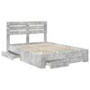 vidaXL Bedframe met lade met hoofdeinde met opslag Bewerkt hout