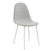 Venture Home Eetkamerstoelen 2 st Polar polyester grijs en wit