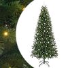 vidaXL Kunstkerstboom met 300 LED met standaard Groen 240 cm PE en PVC