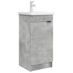 vidaXL Badkamermeubel met Wasbak Betongrijs 42 x 40 x 84,5 cm
