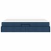 vidaXL Opbergbed met matras met matras Blauw 140 x 190 cm Polyester