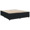 vidaXL Boxspring met matras fluweel zwart 180x200 cm