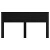 vidaXL Hoofdbord Zwart Eiken 200 cm Bewerkt hout