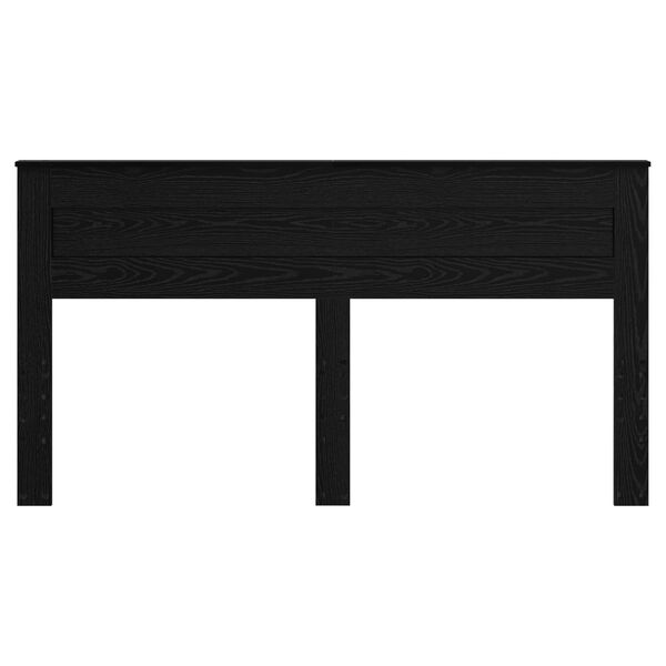 vidaXL Hoofdbord Zwart Eiken 200 cm Bewerkt hout