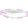 vidaXL Bedframe zwart 120x200 cm