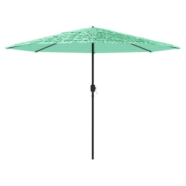 vidaXL Parasol met stalen paal 388x388x248 cm groen
