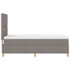 vidaXL Boxspringbed met matras met hoofdeinde Taupe 80 x 200 cm Stof