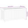 vidaXL Opbergbox 120x50x58 cm massief teakhout