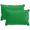 vidaXL Kussensloop 2 st HOUTEN Groen 50 x 75 cm Polyester