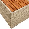 vidaXL Tuinbank Beige 184 x 62 x 85cm poly rattan