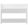 vidaXL Wandschoenenkast 80x18x60 cm bewerkt hout wit