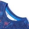 Kindershirt 116 gem&ecirc;leerd donkerblauw