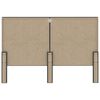 vidaXL Boxspring stof donkergrijs 160x200 cm