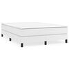 vidaXL Boxspring bed kunstleer wit 140x190 cm