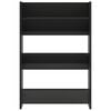 vidaXL Wandschoenenkasten 2 st 60x18x90 cm hout hoogglans zwart