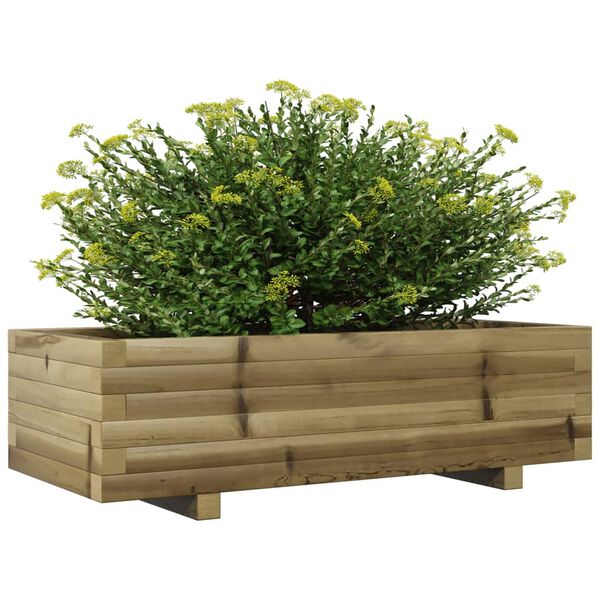 vidaXL Plantenbak 90x40x26,5 cm ge&iuml;mpregneerd grenenhout