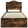 vidaXL Bedframe met lade Gerookt eiken 90 x 200 cm Ingenieurshout