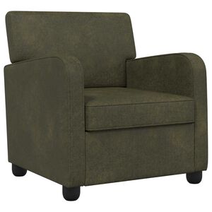 vidaXL Fauteuil Legergroen Nep Suede Leer
