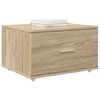 vidaXL Ladenkast met wiel Bruin 55 x 45 x 33.5 cm Bewerkt hout