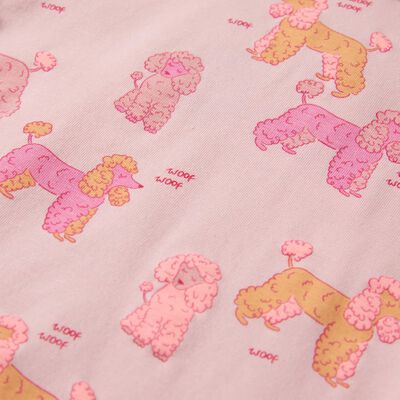 Kinderpyjama met korte mouwen 92 lichtroze
