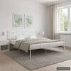 vidaXL Bedframe metaal wit 180x200 cm
