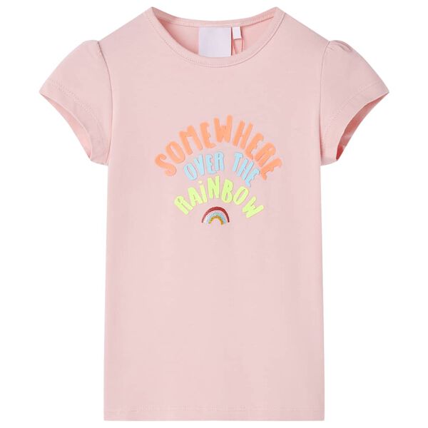 Kindershirt 104 lichtroze