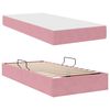 vidaXL Opbergbed met matras met matras Roze 90 x 200 cm Fluweel