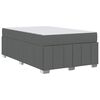 vidaXL Bedframe met matras Donkergrijs 120 x 200 cm Stof