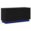 vidaXL TV-kast 100 x 38 x 49 cm Zwart Eiken Bewerkt hout
