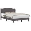 vidaXL Bedframe met hoofdeinde Grijs 140 x 190 cm Kunstleer