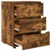 vidaXL Opbergkast Gerookt eiken 60 x 48 x 81 cm Bewerkt hout