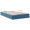 vidaXL Opslag bed met matras Donkerblauw 120 x 200 cm Fluweel