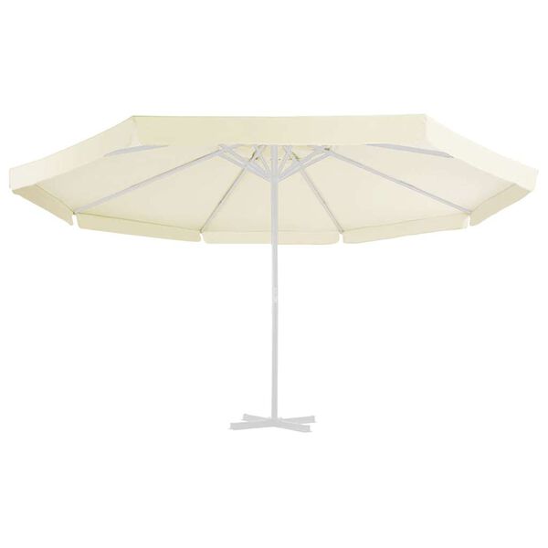 vidaXL Vervangingsdoek voor parasol 515 cm zandkleurig