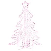 vidaXL Kerstfiguur kerstboom met warmwitte LED's 87x87x93 cm