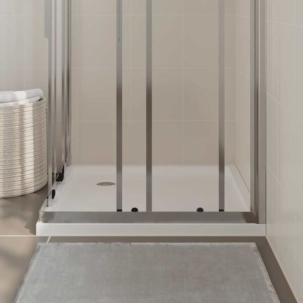 vidaXL Douchebak vierkant 80x80 cm ABS wit