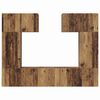 vidaXL Tv-meubelset Wandgemonteerd 6 pcs Oud Hout Bewerkt hout
