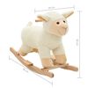 vidaXL Hobbeldier schaap 78x34x58 cm pluche wit
