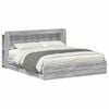 vidaXL Bedframe met opslag Grijs Sonoma 180 x 200 cm Bewerkt hout