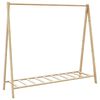 vidaXL Kledingrek met schappen 106x34x102 cm bamboe