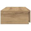 vidaXL Bedlades Artisan Eiken 75 x 36,5 x 16,5 cm Bewerkt hout