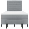 vidaXL Boxspringbed met matras Lichtgrijs 120 x 200 cm Stof