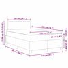 vidaXL LED Box Spring Bed Lichtgrijs en wit. 120 x 200 cm Katoen Stof